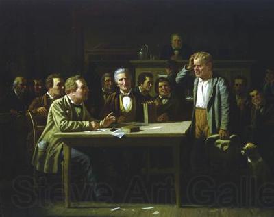 George Caleb Bingham The Puzzled Witness Norge oil painting art